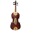 Richly-decorated folk violin and bow VN411